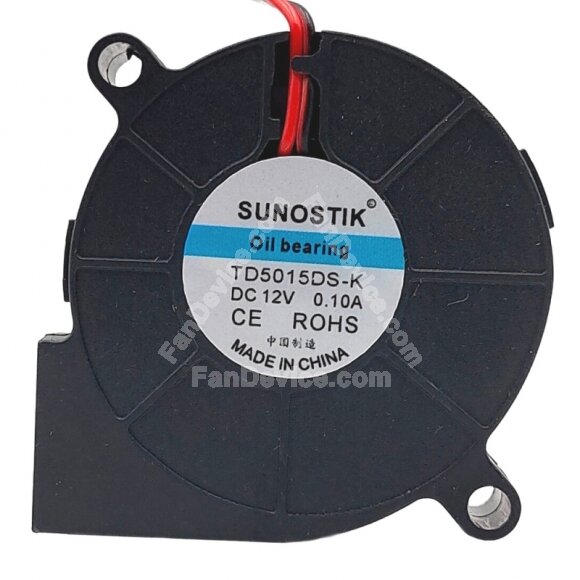 SUNOSTIK TD5015DS-K DC 12V 0.10A Oil Bearing Blower Cooling Fan