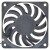 EVERFLOW R7010BU DC 12V 0.45AMP 2 Wires Axial Cooling Fan