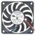 EVERFLOW R7010BU DC 12V 0.45AMP 2 Wires Axial Cooling Fan