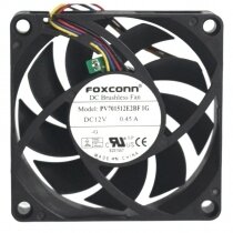 Foxconn PV701512E2BF 1G DC 12V 0.45A Brushless PWM Axial Cooling Fan