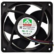 Protechnic MGT12024ZB-W38 DC 24V 1.62A 4 Wires 6000RPM Axial Cooling Fan