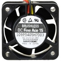 Sanyo Denki 109P0405H7D03 DC 5V 0.28A 2 Wires / 3 Wires Axial Cooling Fan