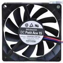 Sanyo Denki 109P0812M706 DC 12V 0.09A 2 Wires Axial Cooling Fan