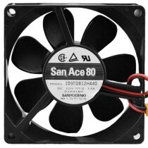 Sanyo Denki 109R0812H440 DC 12V 0.13A 2 Wires Axial Cooling Fan