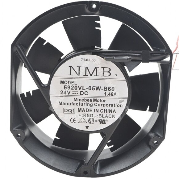 NMB 5920VL-05W-B60 DC 24V 1.46A 2 Wires Axial Cooling Fan