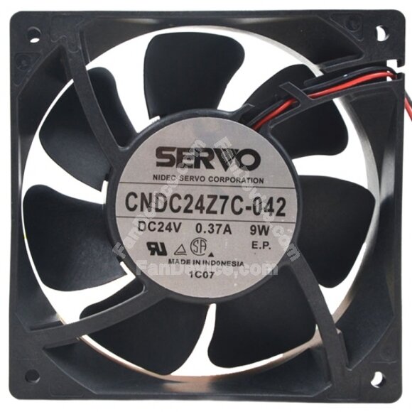Servo CNDC24Z7C-042 DC 24V 0.37A 9W 2 Wires / 3 Wires Axial Cooling Fan