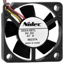 Nidec D03X-05TL DC 5V 0.07A 3 Wires Axial Cooling Fan