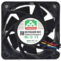 Protechnic MGT6024XB-W25 DC 24V 0.17A PWM 4500RPM Axial Cooling Fan