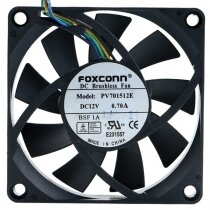 Foxconn PV701512E 12V 0.70A 2 / 3 / 4 Wires DC Brushless Axial Cooling Fan