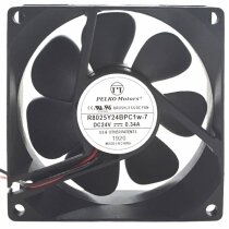 PELKO Motors R8025Y24BPC1W-7 24V 0.34A DC Brushless Axial Cooling Fan