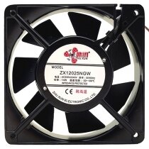 ZHU XUN ZX12025NGW AC 220V/240V 14W Impedance Protected Axial Fan