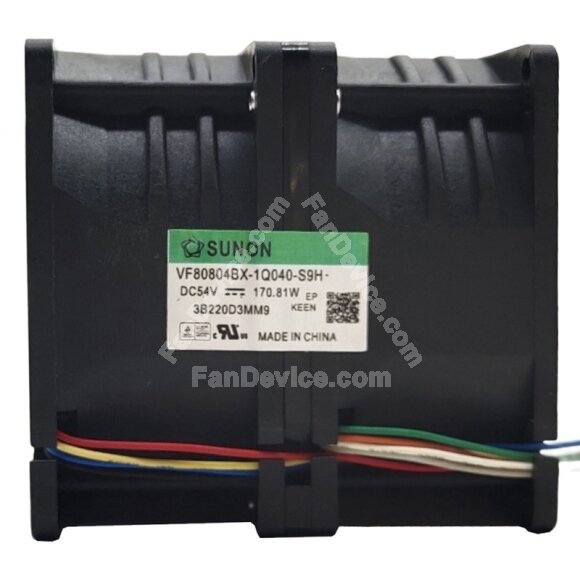 Sunon VF80804BX-1Q040-S9H DC 54V 170.81W 8 Wires Axial Cooling Fan