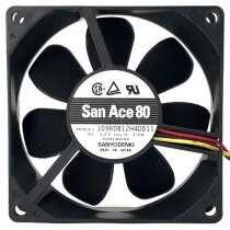 Sanyo Denki 109R0812H4D011 DC 12V 0.13A 2 / 3 Wires Axial Cooling Fan