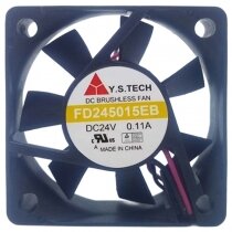 Y.S.TECH FD245015EB 24V 0.11A 2 Wires DC Brushless Axial Cooling Fan