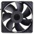 Cotec MGT12012YB-O38 DC 12V 0.80A 3 Wires Axial Cooling Fan