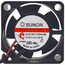 Sunon Maglev MC25150V1-0000-A99 DC 5V 0.55W 2 Wires Axial Cooling Fan