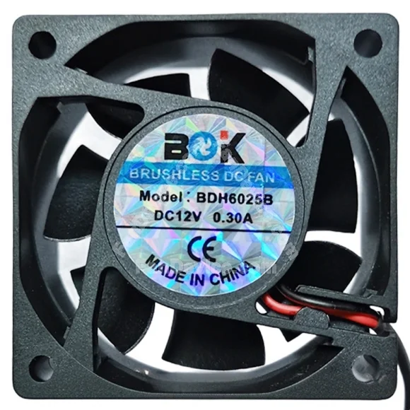 BOK BDH6025B 12V 0.30A 2 Wires Axial Cooling Fan