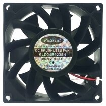 Keland KLD24B9238H 24V 0.30A 2 Wires DC Brushless Axial Cooling Fan