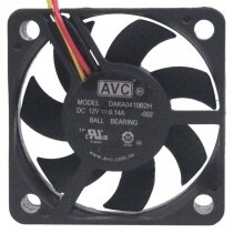 AVC DAKA0410B2H DC 12V 0.14A 3 Wires Ball Bearing Axial Cooling Fan