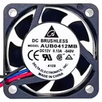 Delta AUB0412MB 12V 0.13A 2 / 3 Wires Brushless Axial Fan