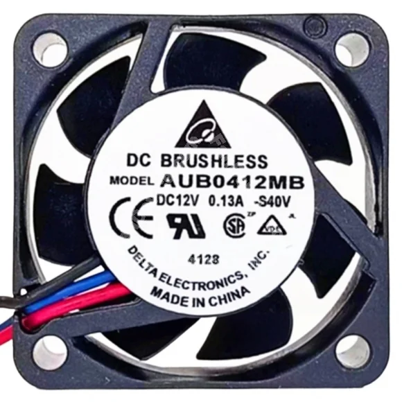 Delta AUB0412MB 12V 0.13A 2 / 3 Wires Brushless Axial Fan