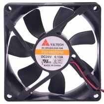 Y.S.TECH FD248025HB 24V 0.13A 2 / 3 Wires DC Brushless Axial Fan