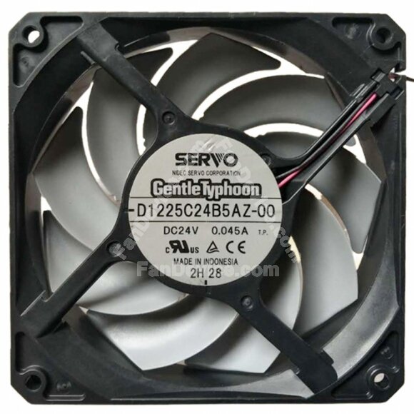 Servo D1225C24B5AZ-00 DC 24V 0.045A 2 Wires 12025 Axial Cooling Fan