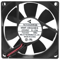 Mitsubishi MMF-08G24ES EN1 DC 24V 0.13A 2 Wires Axial Cooling Fan