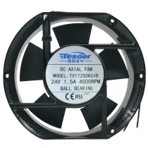 Tesoer TX17250H24B DC 24V 1.5A Ball Bearing IP55 Waterproof Cooling Fan