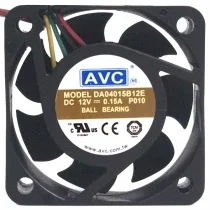 AVC DA04015B12E 12V 0.15A 4 Wires Ball Bearing PWM Cooling Fan