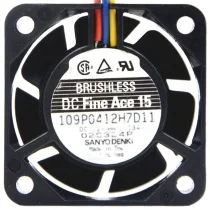 Sanyo 109P0412H7D11 12V 0.13A DC Brushless 3 Wires Axial Cooling Fan