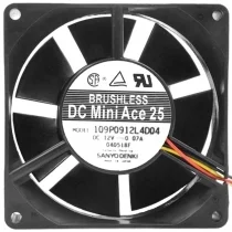 Sanyo 109P0912L4D04 12V 0.07A DC Brushless 3 Wires Axial Cooling Fan