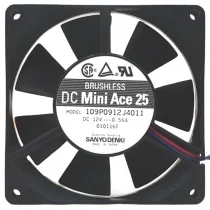 Sanyo 109P0912J4011 12V 0.56A DC Brushless 2 Wires Axial Cooling Fan