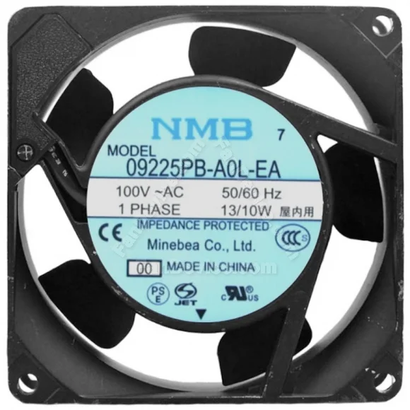 NMB 09225PB-A0L-EA 100V 13/10W Impedance Protected 1 PHASE Cooling Fan
