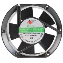 Rengang RG17251B220H 220/240V 0.22A Impedance Protected Ball Bearing Cooling Fan