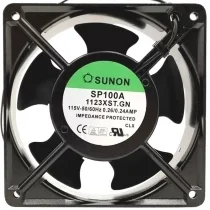 Sunon 1123XST.GN 115V 0.26/0.24AMP 2 Wires Impedance Protected Cooling Fan