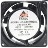 JD JD-A8025H2BL 220-240V 0.07A 2 Wires Impedance Protected Cooling Fan