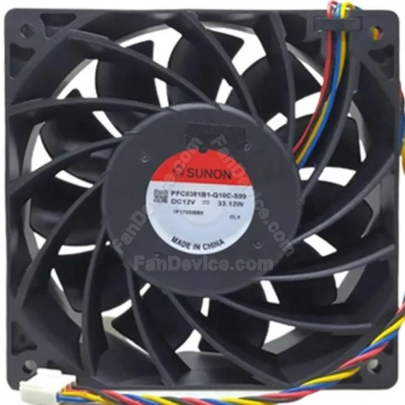 Sunon PFC0381B1-Q010-S99 12V 33.12W 4 Wires PWM Cooling Fan