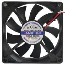 JAMICON JF0815S1UR-R DC 12V 0.34A 2 Wires Axial Cooling Fan