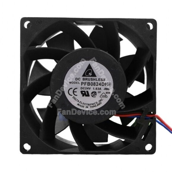 Delta PFB0824DHE DC 24V 1.63A 2 Wires / 3 Wires / 4 Wires Axial Cooling Fan