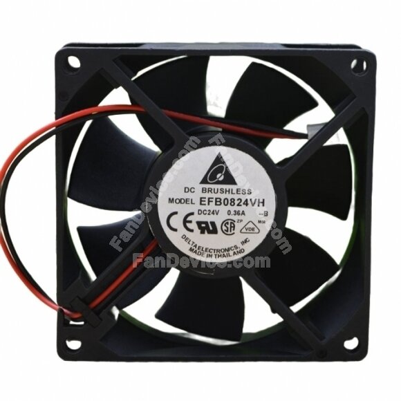 Delta AFB0824VH DC 24V 0.36A 2 Wires / 3 Wires Axial Cooling Fan