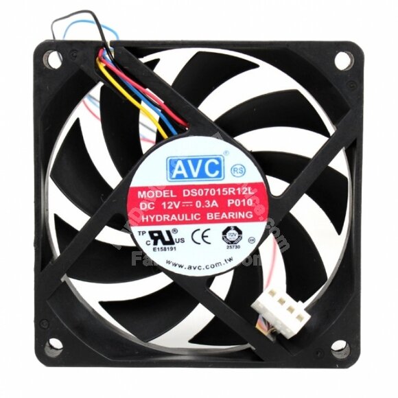 AVC DS07015R12L DC 12V 0.3A 7015 Axial Hydraulic Bearing Cooling Fan