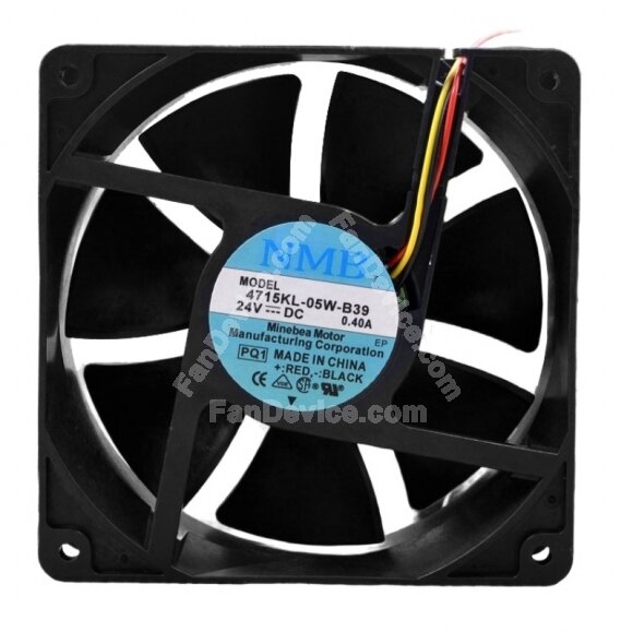NMB 4715KL-05W-B39 DC 24V 0.40A 2 Wires / 3 Wires Axial Cooling Fan