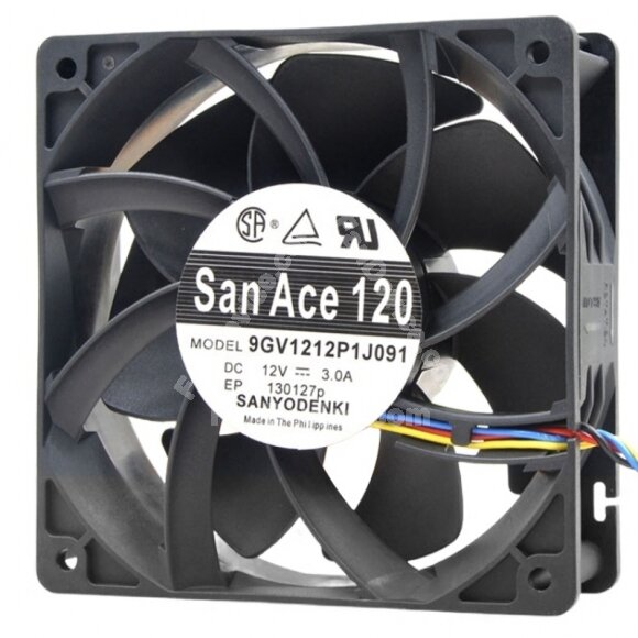 Sanyo Denki San Ace 120 9GV1212P1J091 DC 12V 3.0A 12038 Axial Cooling Fan