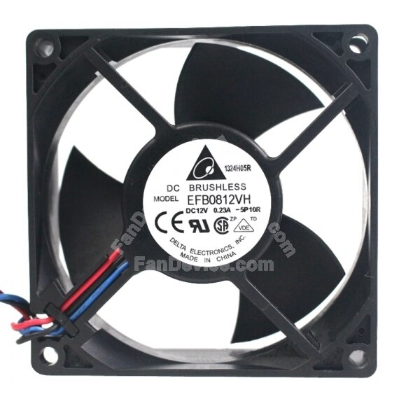 Delta EFB0812VH DC 12V 0.23A 2 Wires / 3 Wires Axial Cooling Fan