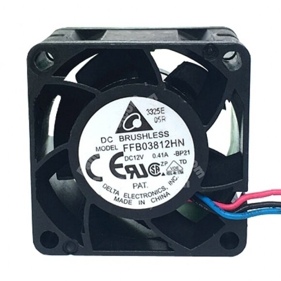Delta FFB03812HN DC 12V 0.41A 2 Wires / 3 Wires Axial Cooling Fan