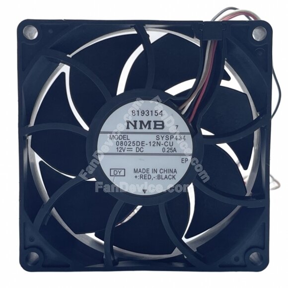 NMB 08025DE-12N-CU DC 12V 0.25A 8025 Axial Cooling Fan