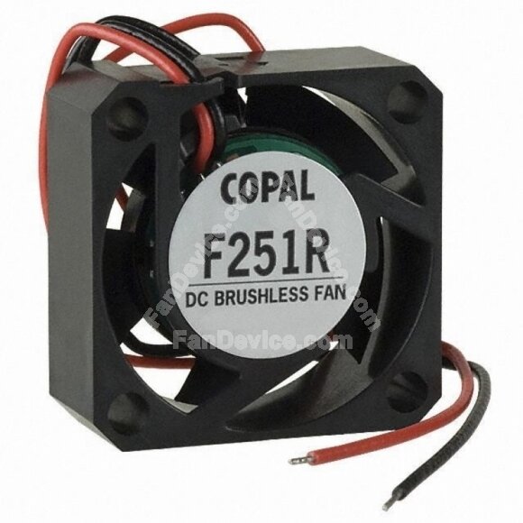 Copal F251R-12LLC DC 12V 0.03A 2 Wires Axial Cooling Fan