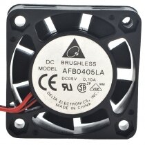 Delta AFB0405LA DC 5V 0.1A 2 Wires / 3 Wires Axial Cooling Fan