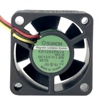 Sunon KD1204PKVX DC 12V 1.6W 2 Wires / 3 Wires Axial Cooling Fan